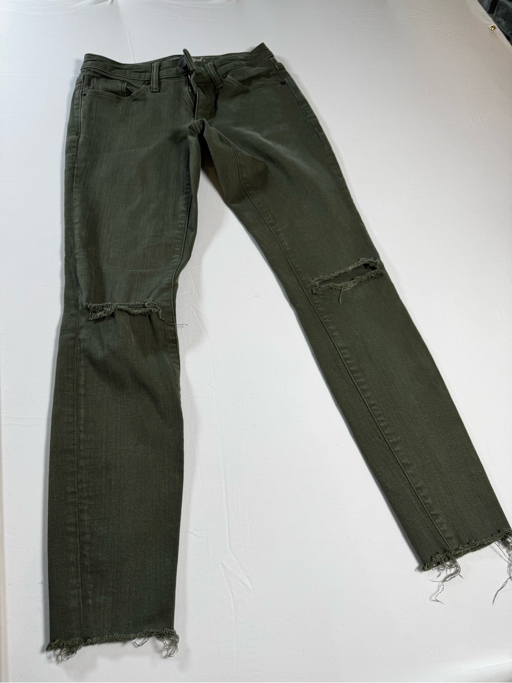 Universal Thread Olive Green High-Rise Skinny Jeans